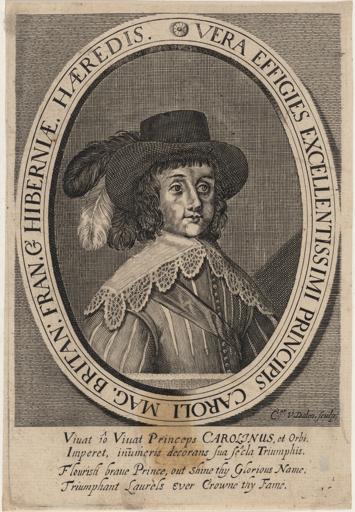 Charles II as Prince by Cornelis van Dalen I