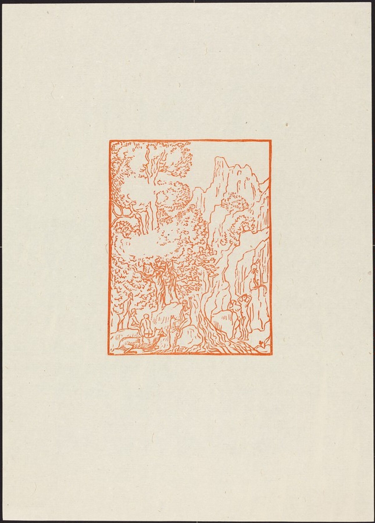 Sixth Eclogue: Wild Animals Roam the Mountains (Nymphs, Chevre-Pieds et Animaux dans la montagne) by Aristide Maillol