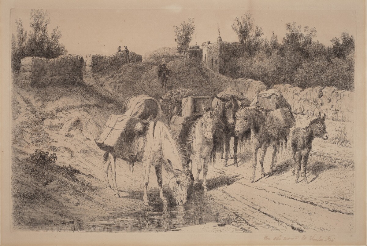 On the Road to Santa Fe by Peter Moran