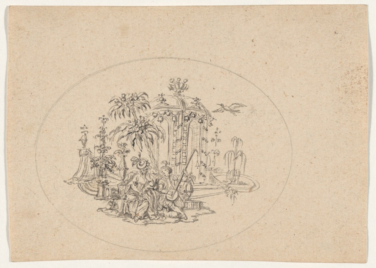 Two Chinoiseries by Jean-Baptiste Pillement