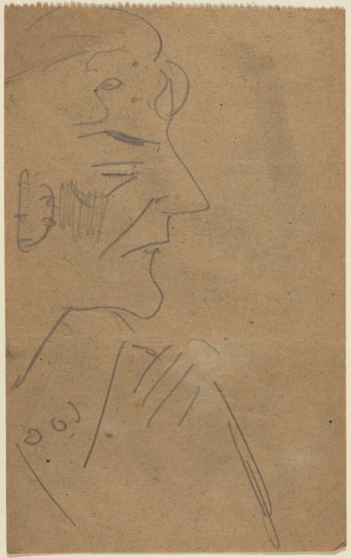Weibliches Profil (Female Profile) by Max Beckmann