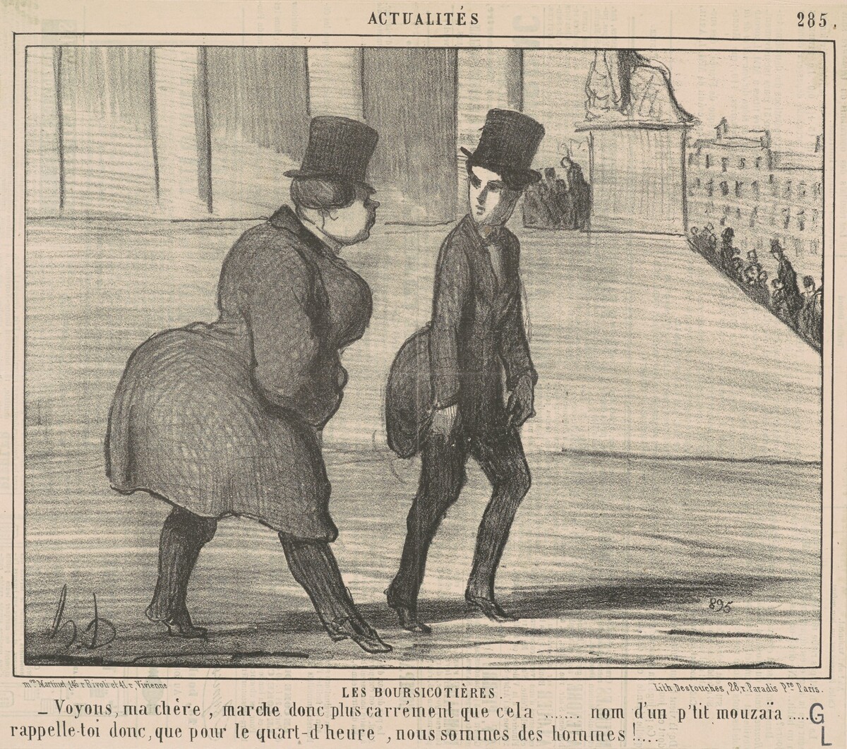 Le boursicotières ... Voyons, ma chère ... by Honoré Daumier