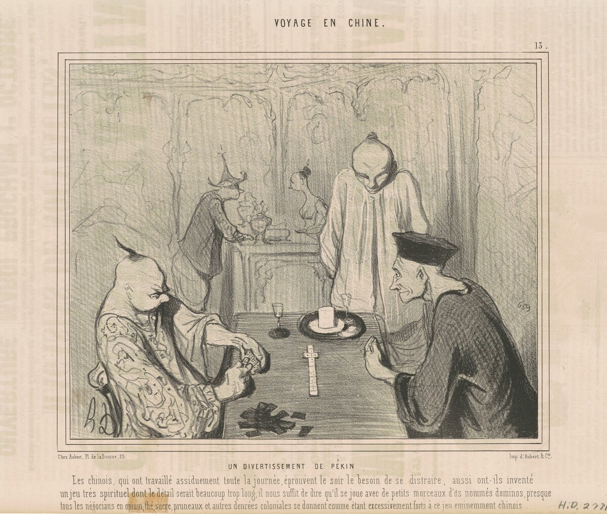 Un divertissement de pékin by Honoré Daumier