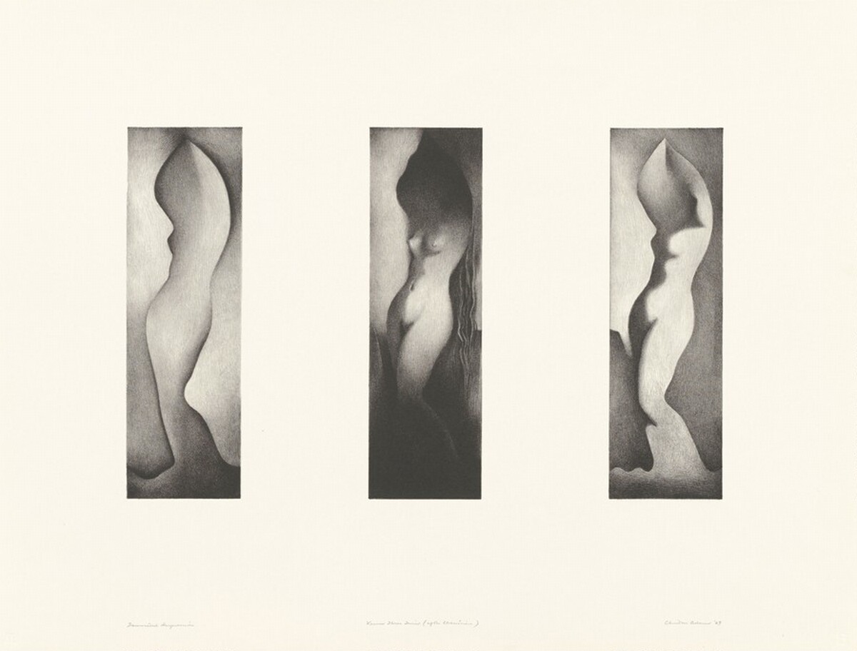 Venus Three Times (After Chassériau) by Clinton Adams after Théodore Chassériau