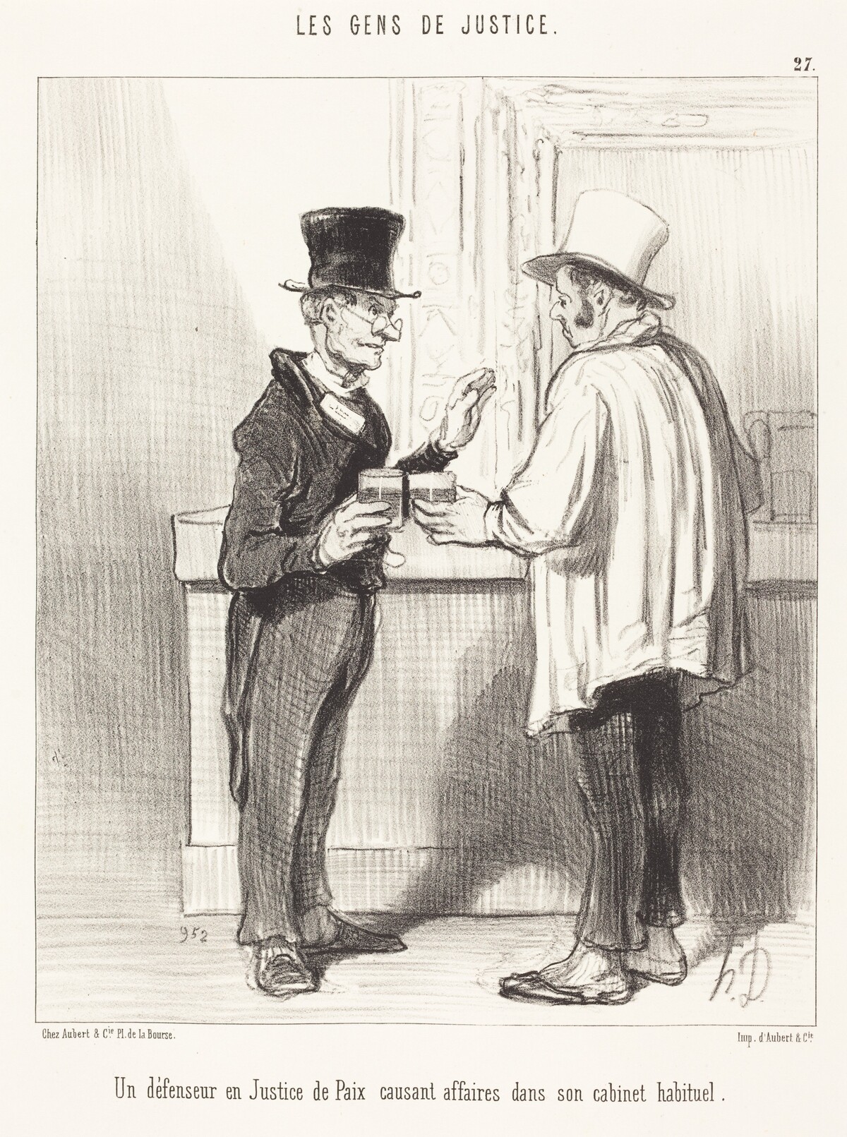 Un Défenseur... causant... dans son cabinet habituel by Honoré Daumier