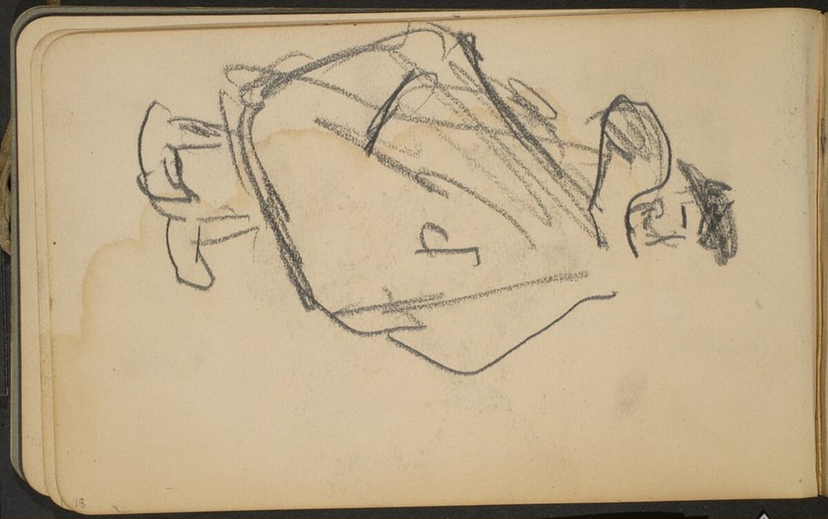 Figur im weiten Mantel (Figure with Coat) [p. 18] by Max Beckmann