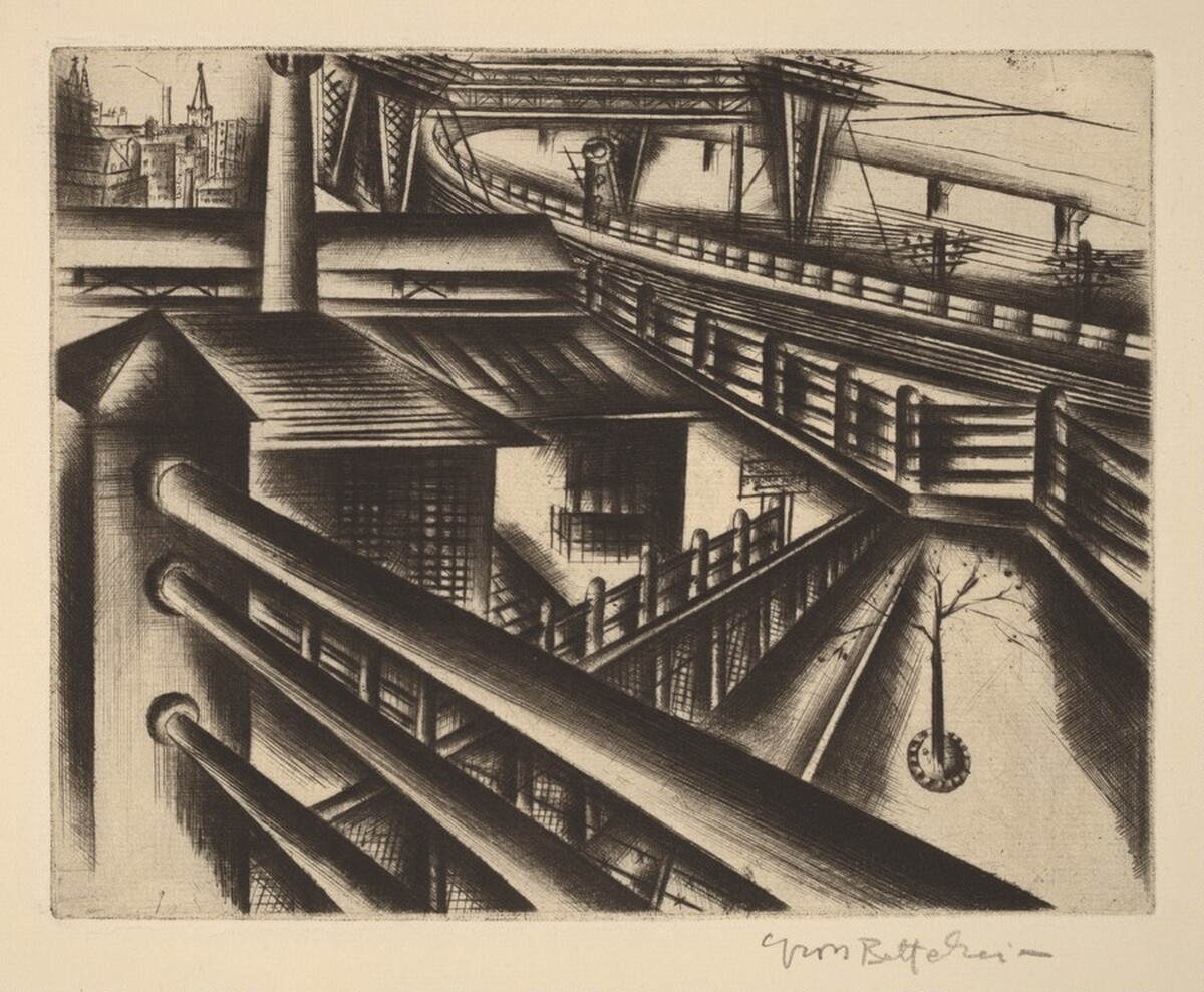 Industrial Landscape by Jolán Gross-Bettelheim