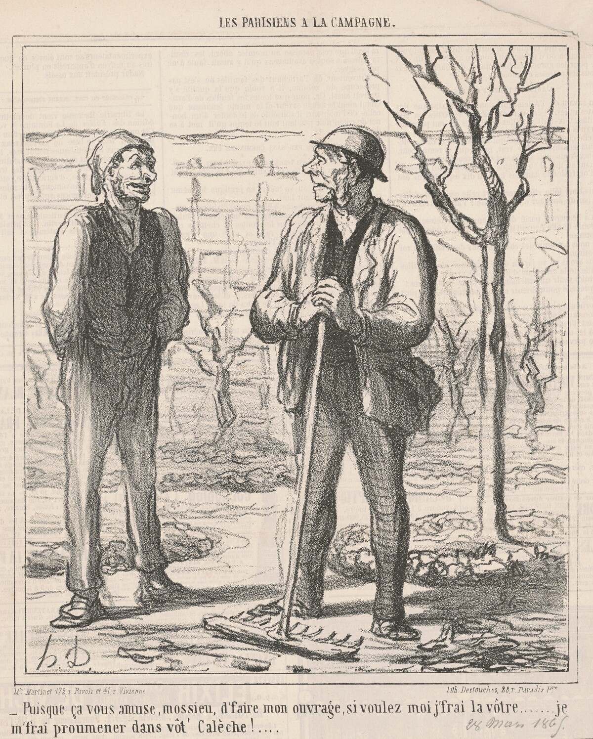 Pisque ca vous amuse ... by Honoré Daumier