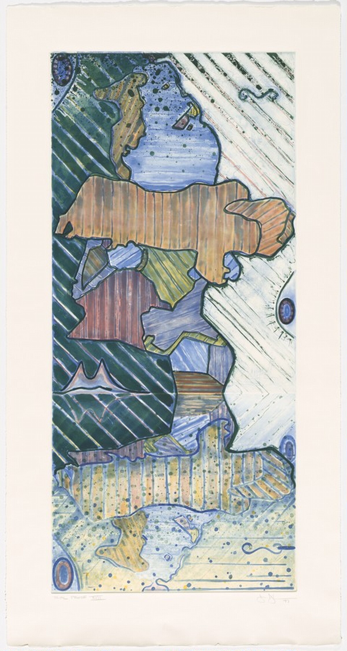 Green Angel 2 [trial proof 17] by Jasper Johns