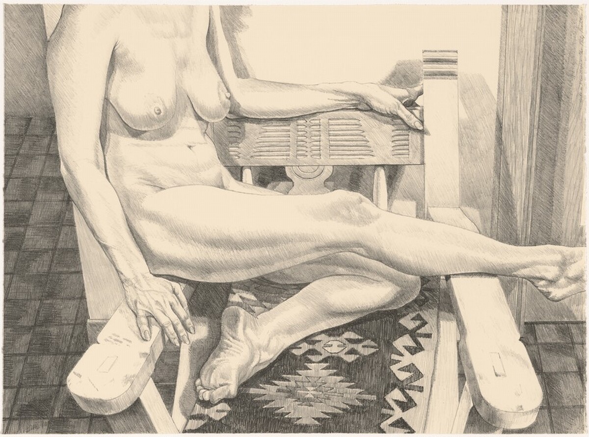 Nude in New Mexico by Philip Pearlstein