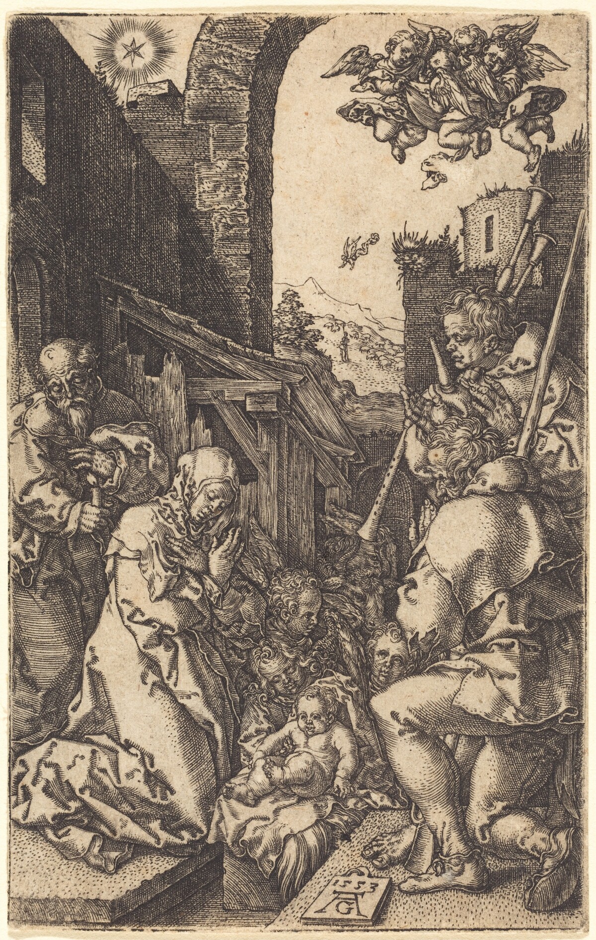 The Nativity by Heinrich Aldegrever