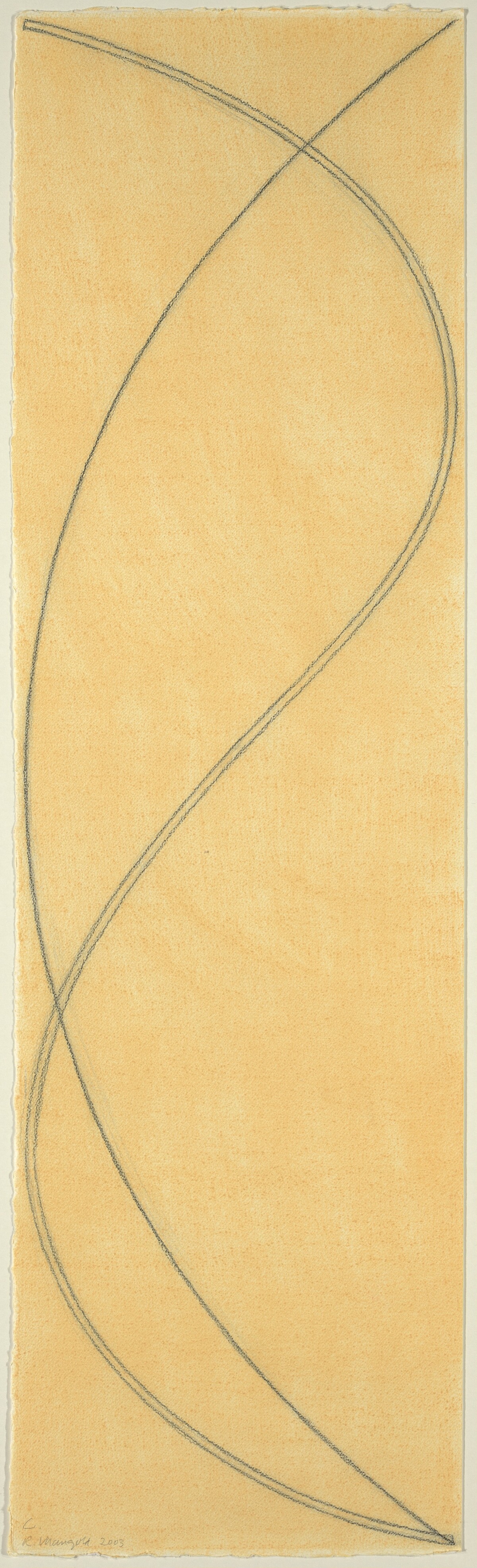 Three Column / Figure C (right panel) by Robert Mangold