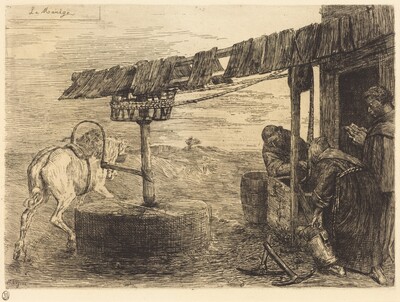 Horse-driven Mill (Le manege)