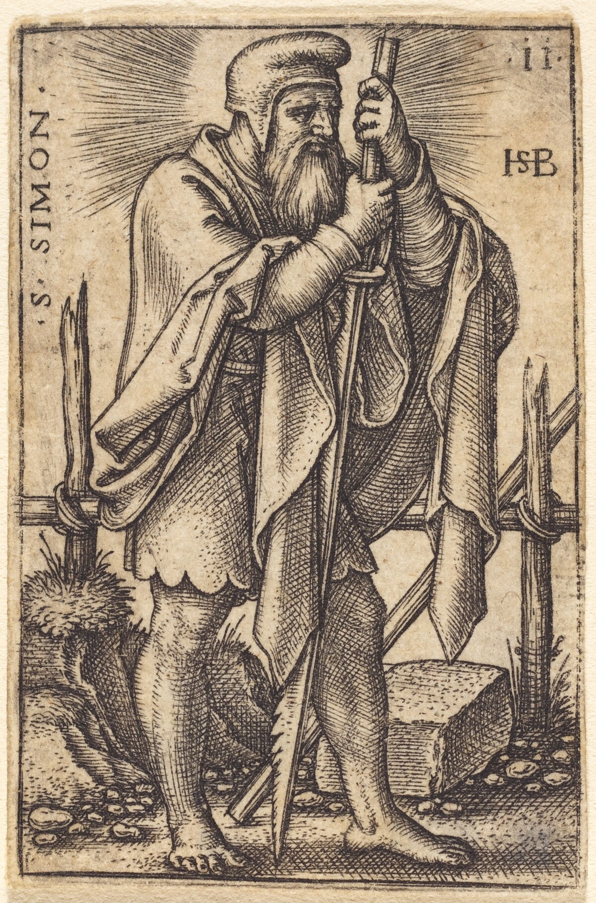Saint Simon by Sebald Beham