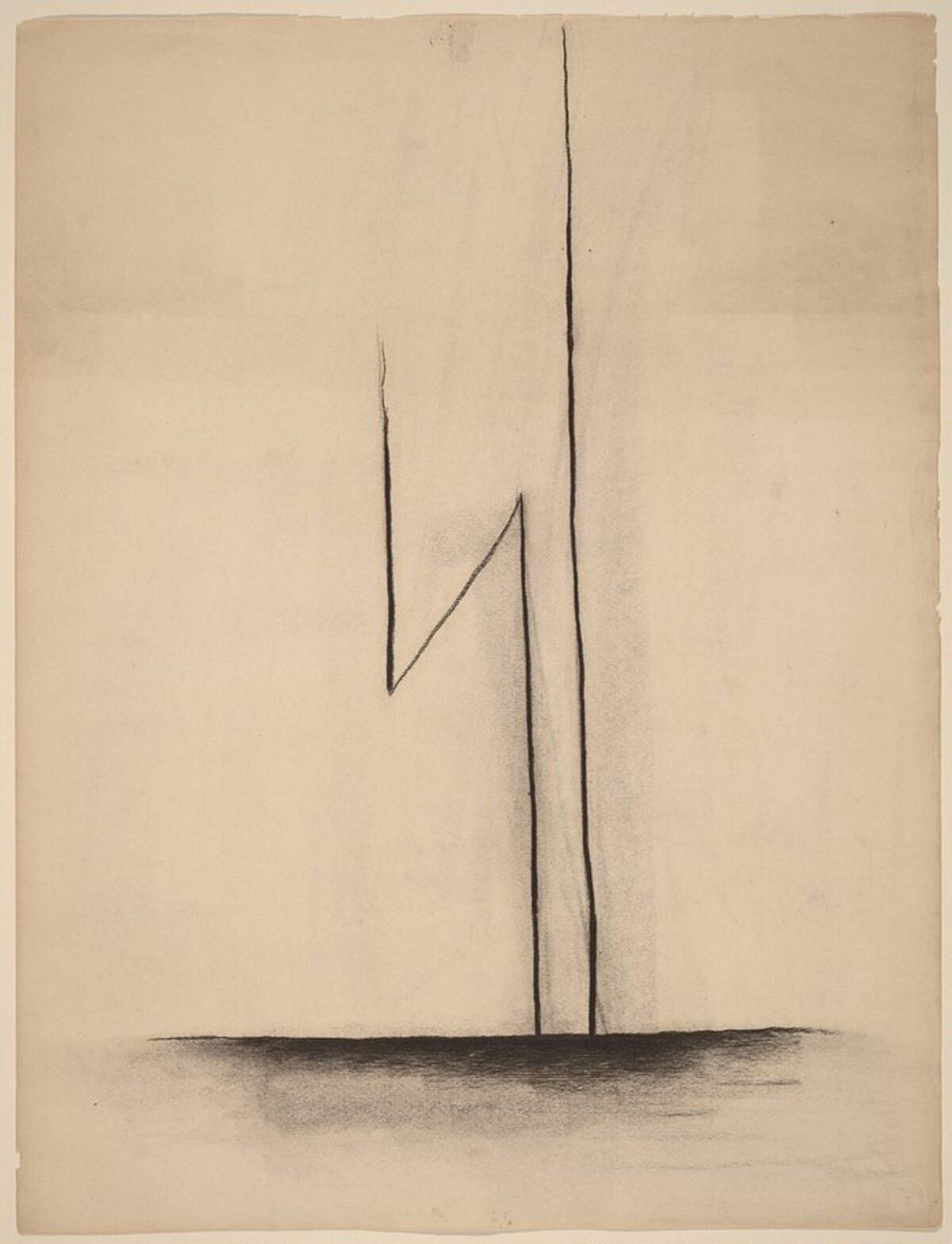 First Drawing of the Blue Lines by Georgia O'Keeffe