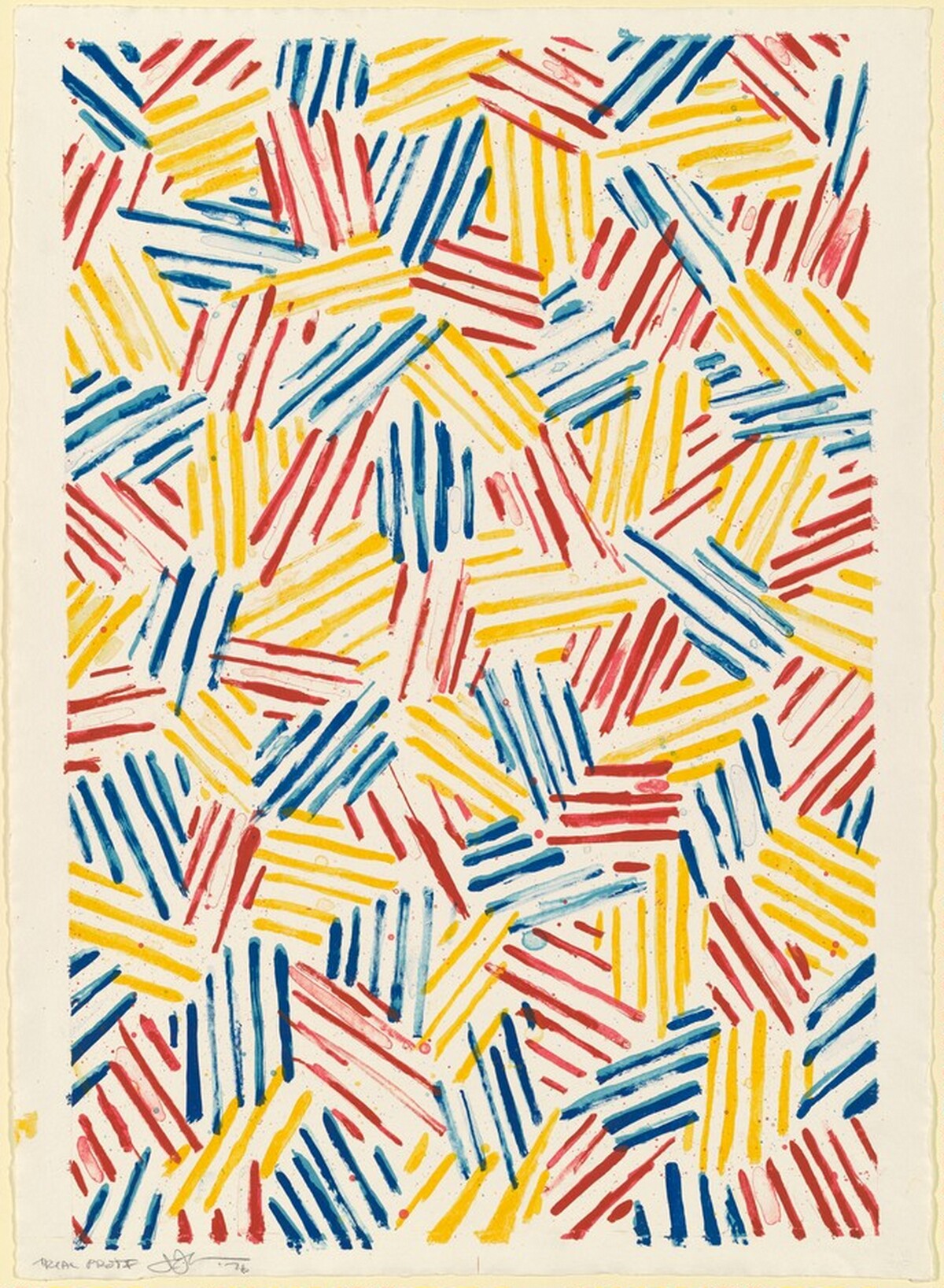 #1 (after 'Untitled 1975') [trial proof] by Jasper Johns
