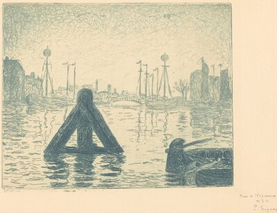 Harbor in Holland - Flushing (La balise - En Holland, Flessingue)