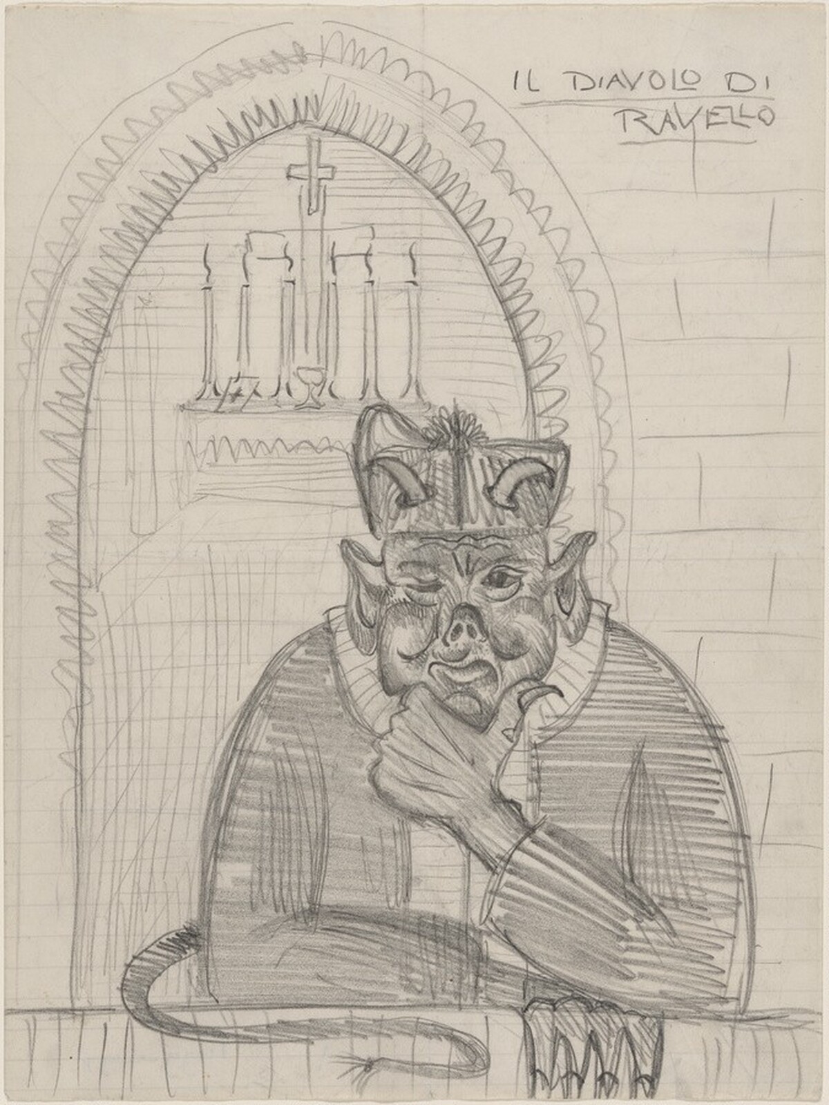 Il Diavolo di Ravello by M.C. Escher