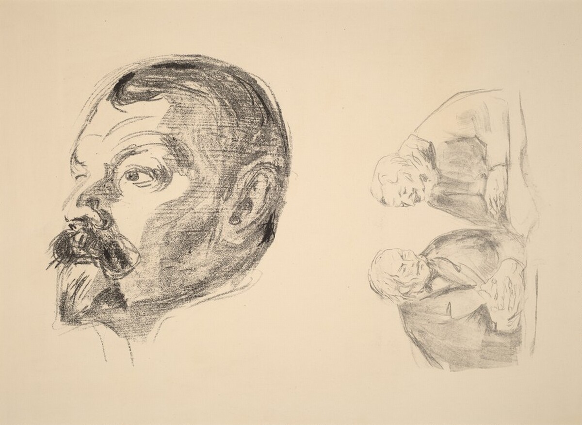 Jens Thiis/Two Old People by Edvard Munch