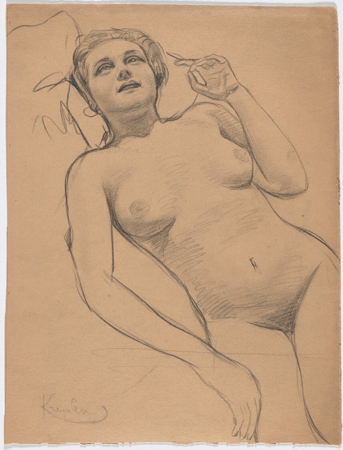 Reclining Nude by František Kupka