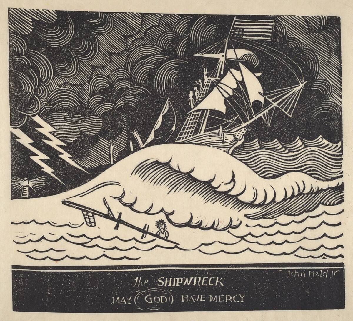 The Ship Wreck May (God) Have Mercy by John Held Jr.