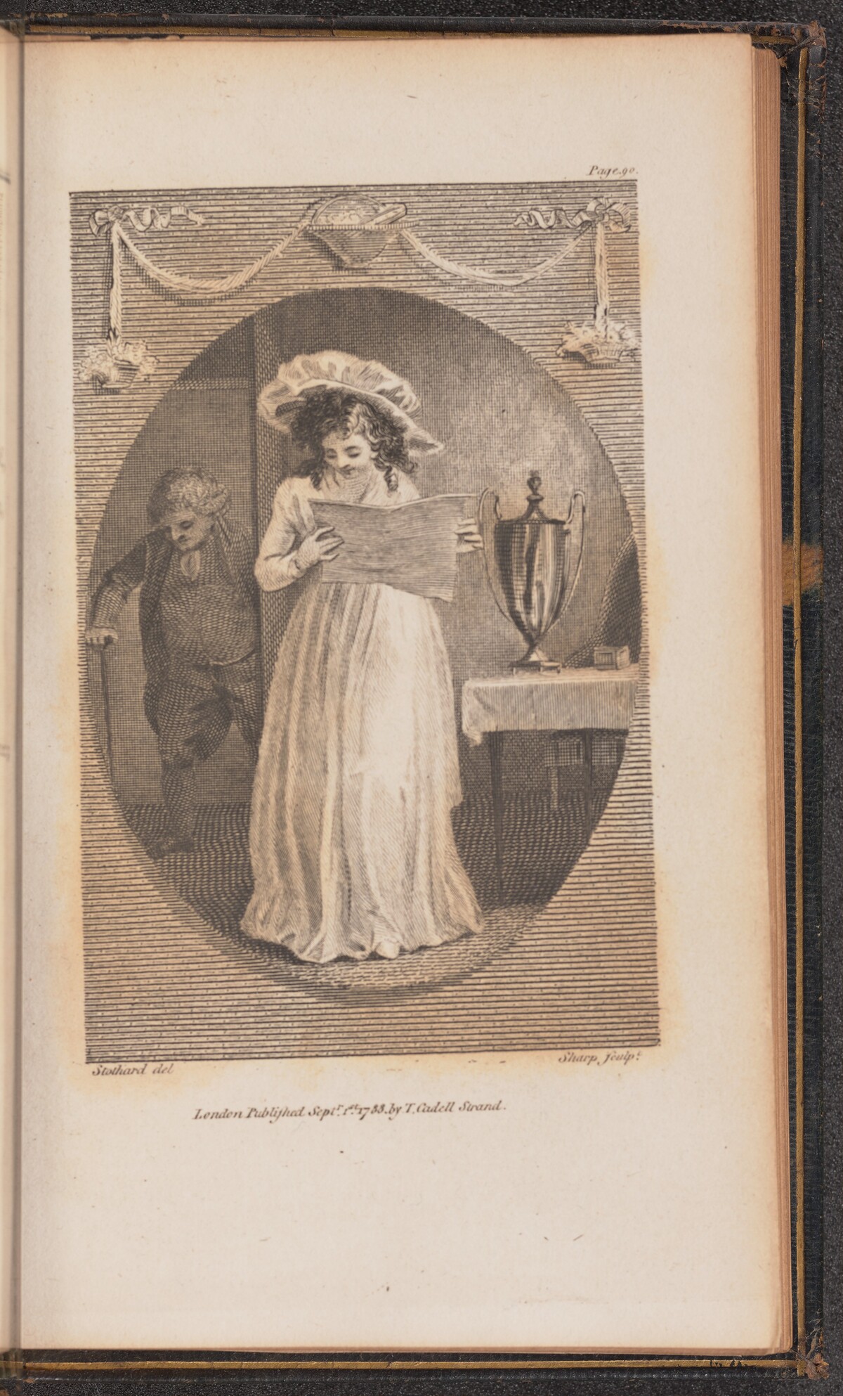 Illustration for Canto IV by William Sharp after Thomas Stothard