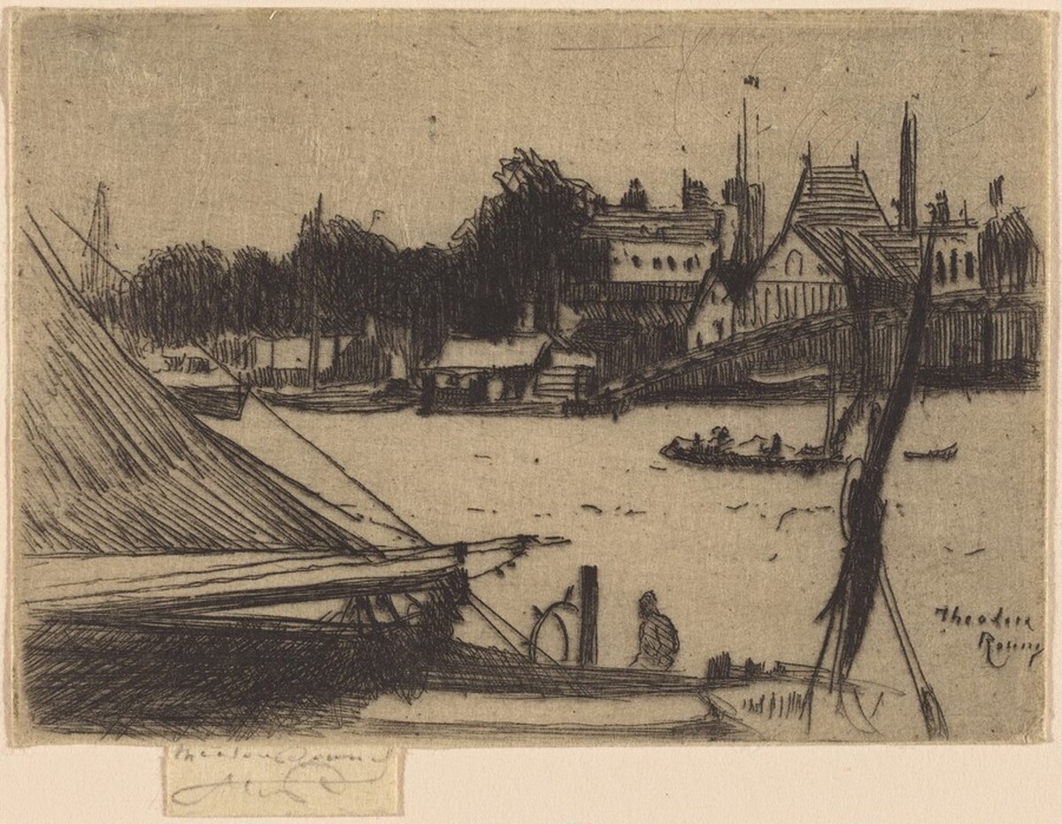 Battersea from Chelsea by Théodore Roussel