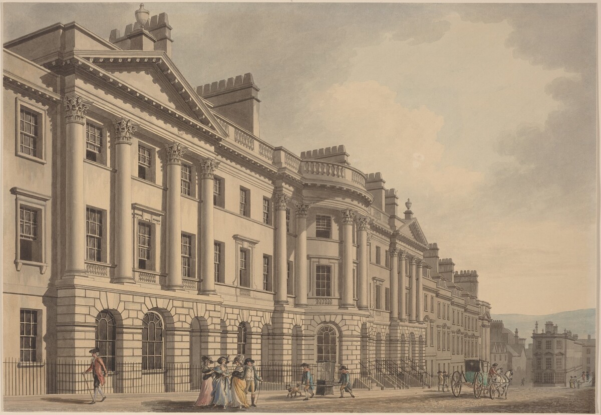 Milsom Street in Bath by Thomas Malton