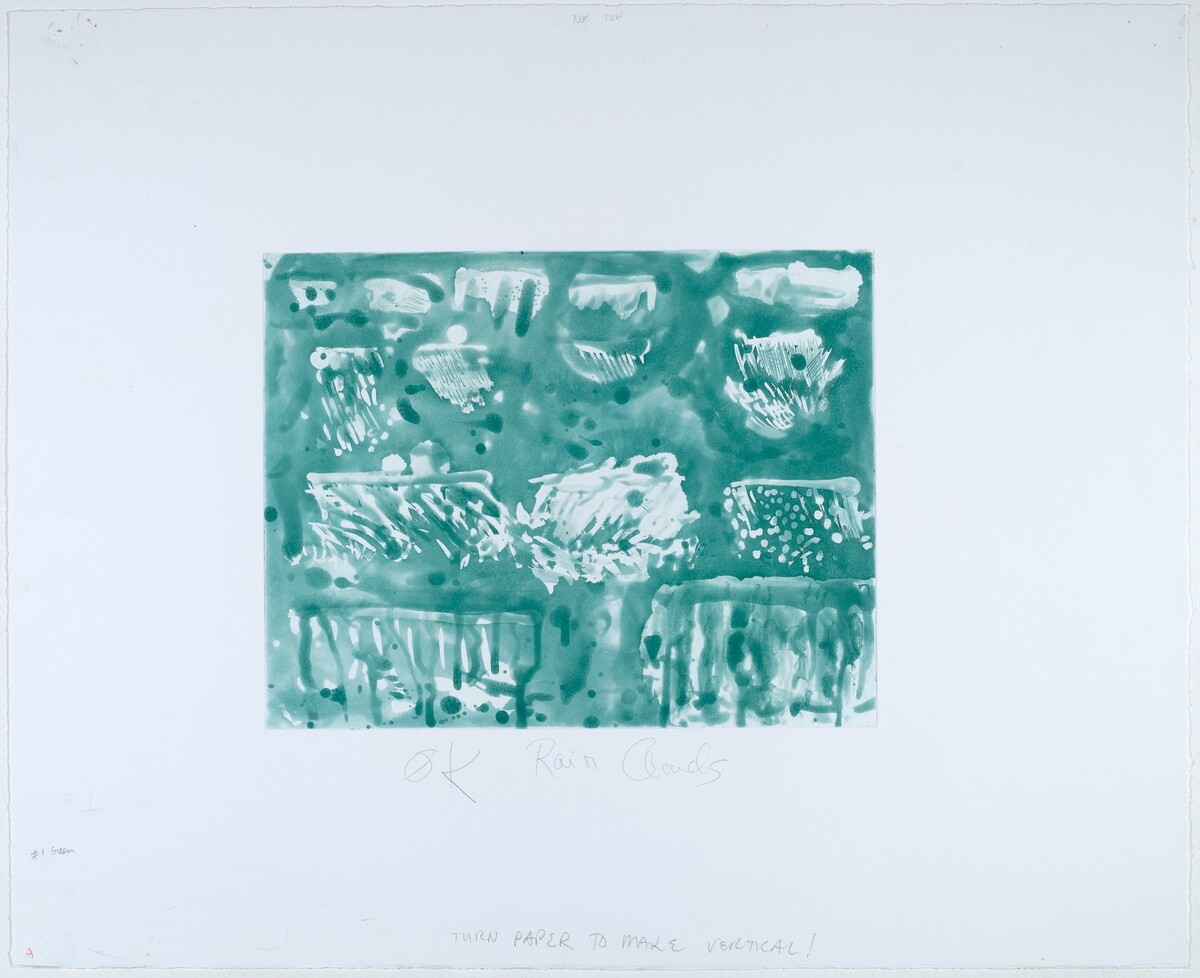 Rainclouds by Pat Steir