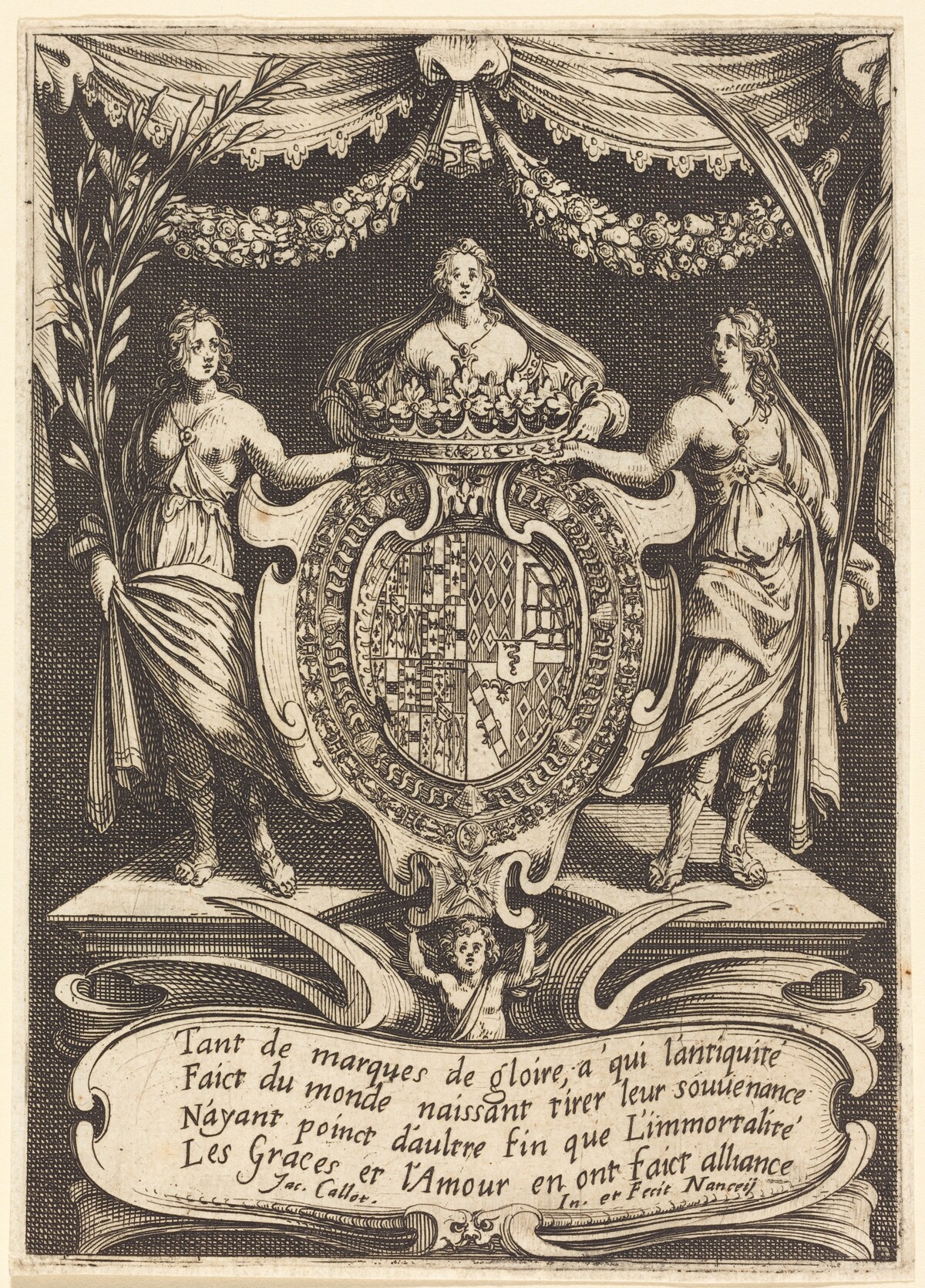 Frontispiece for "The Combat at the Barrier" by Jacques Callot