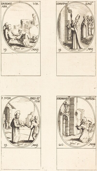 St. Potentiana; St. Dunstan; St. Yvo; St. Bernardinus of Siena