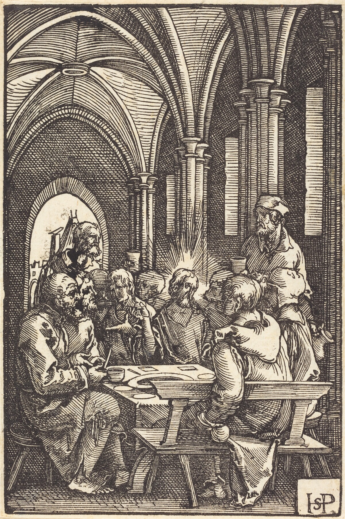 The Last Supper by Sebald Beham