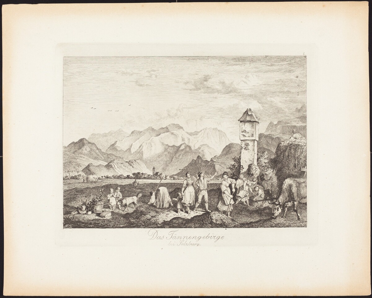 Das Tännengebirge bei Salzburg (The Tännengebirge near Salzburg) by Ludwig Richter