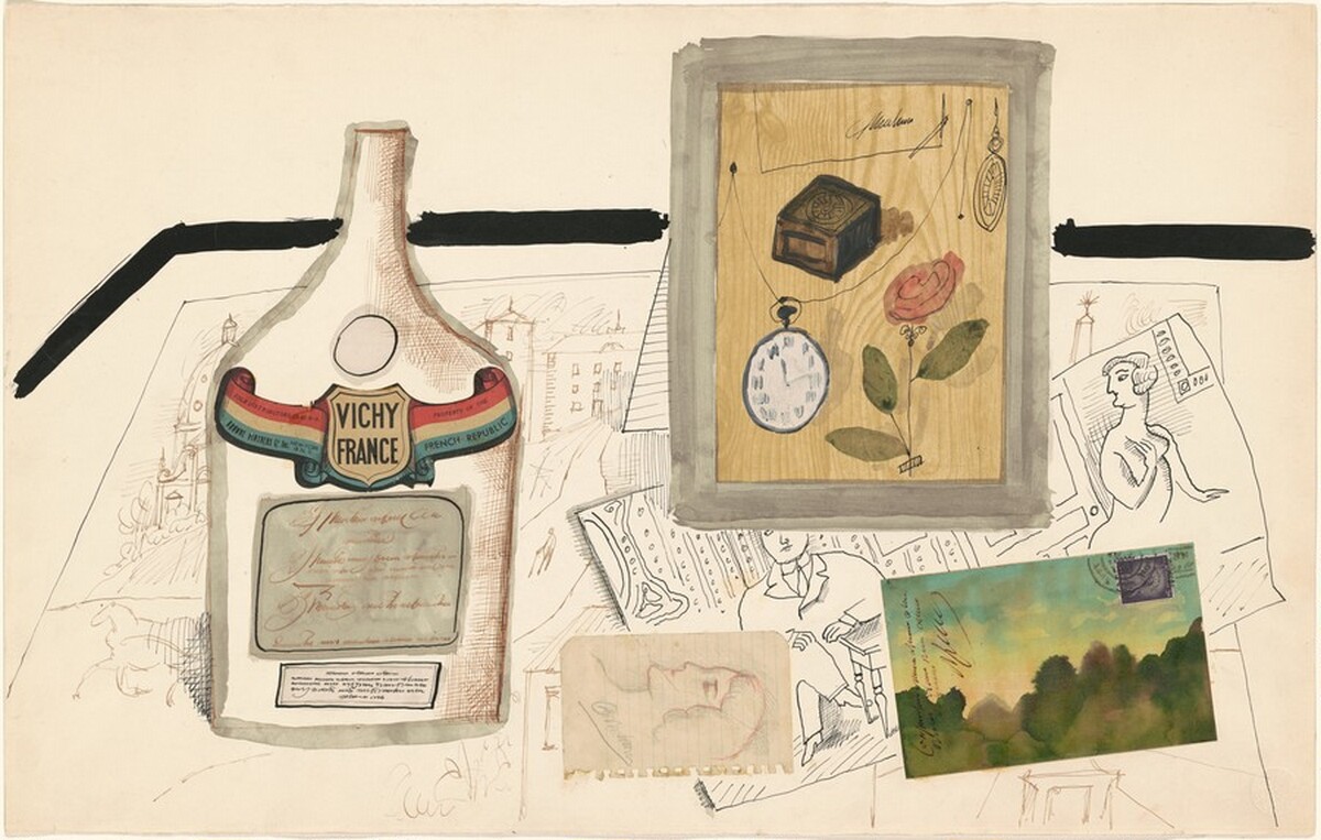 Vichy Water Still Life by Saul Steinberg