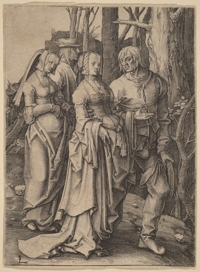 The Two Couples in the Forest