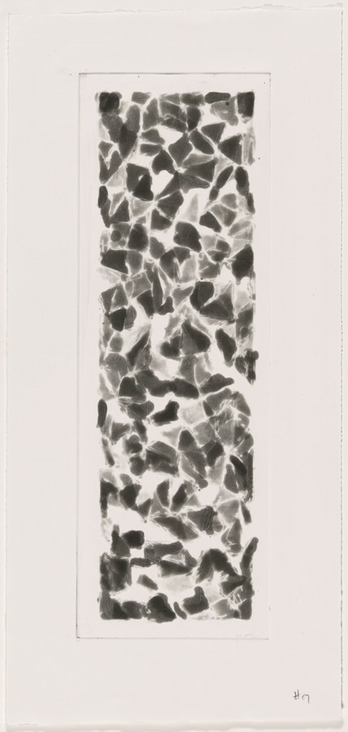 Color & Black, 30 x 17, No. 1 [working proof 4] by Sol LeWitt