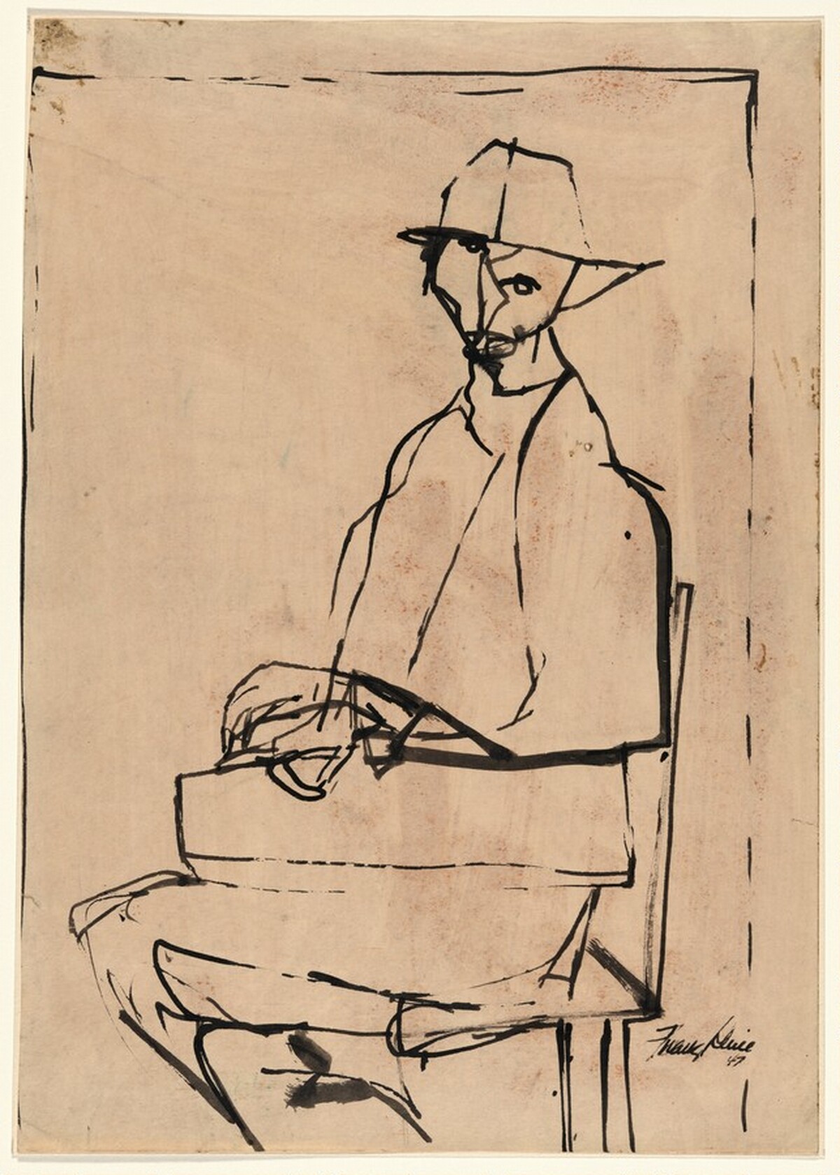 Portrait of Frederick Blumenstein by Franz Kline
