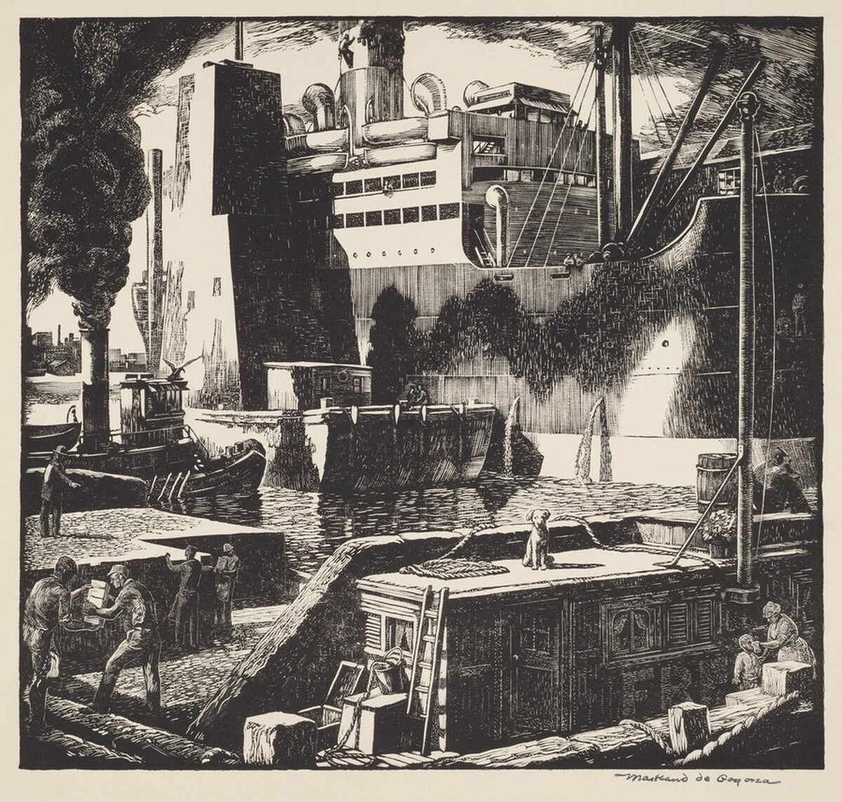 Untitled (Dock Scene) by Maitland De Gogorza