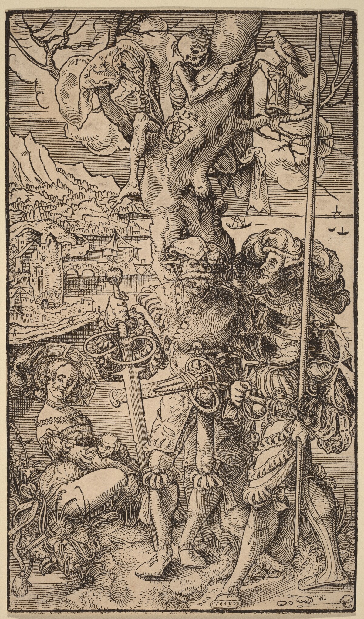 Two Mercenaries and a Woman by Urs Graf I