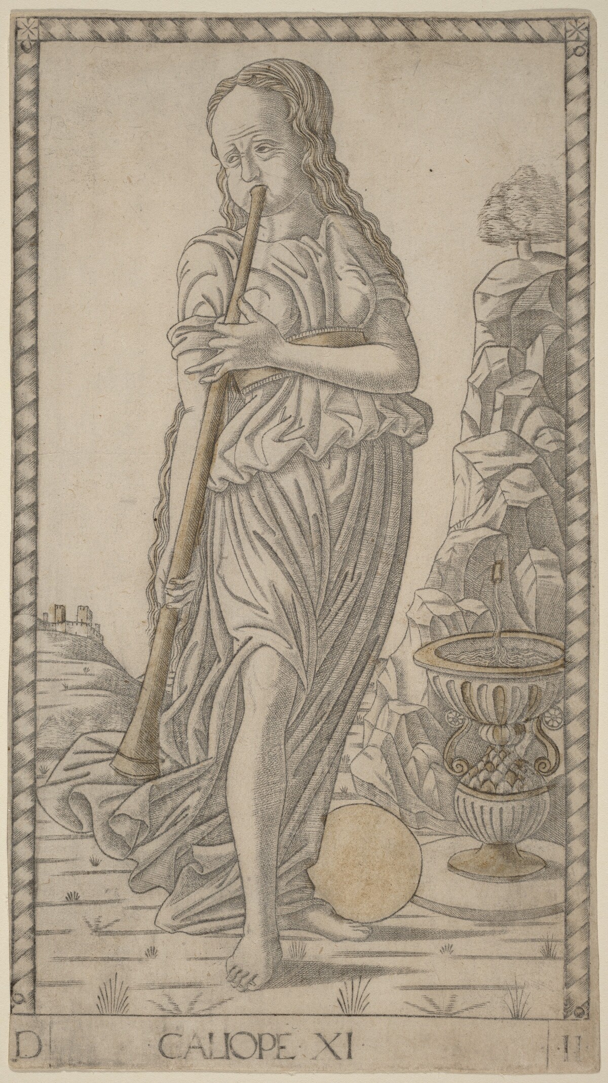 Caliope (Calliope) by Master of the E-Series Tarocchi