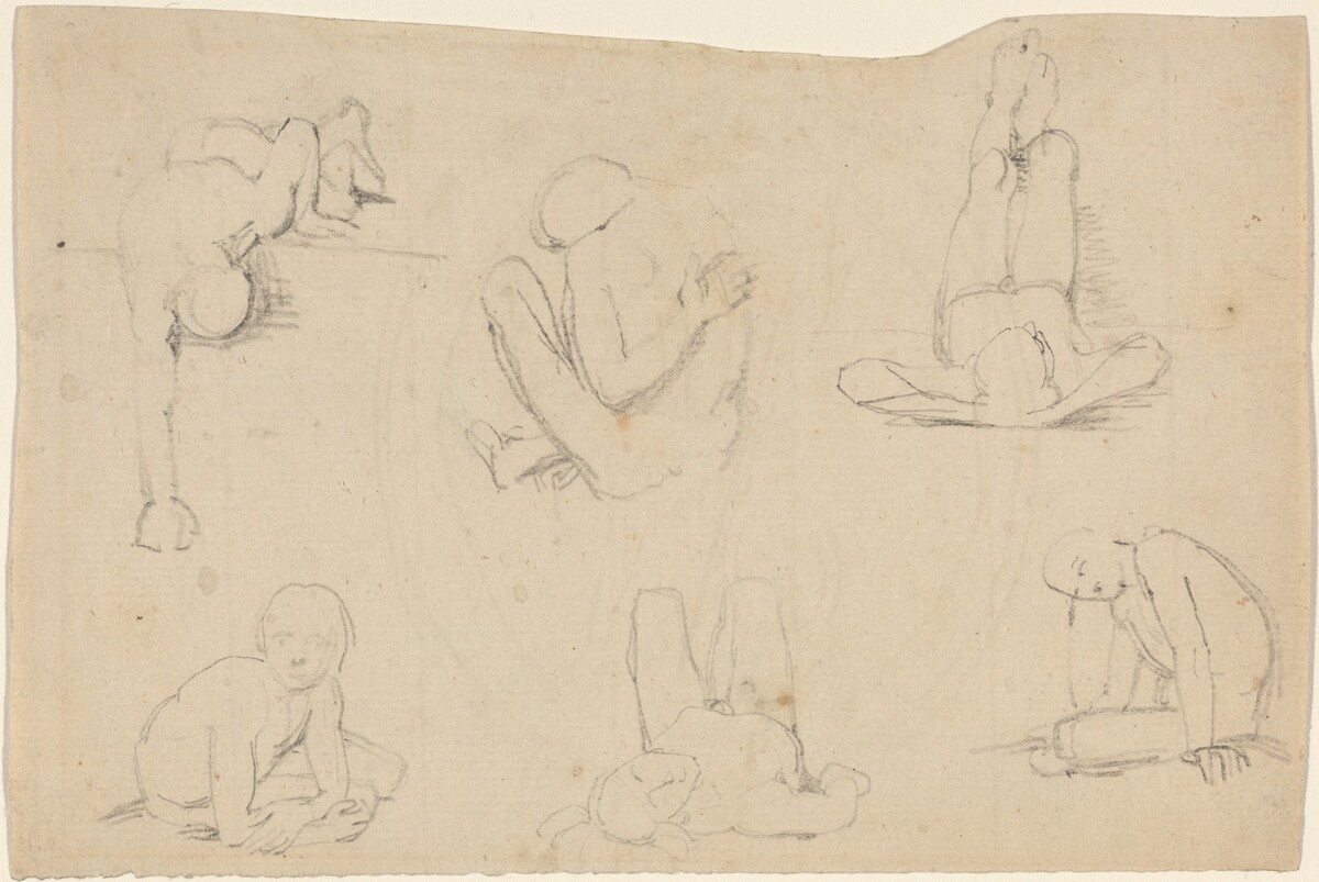 Studies of a Male Figure by John Flaxman