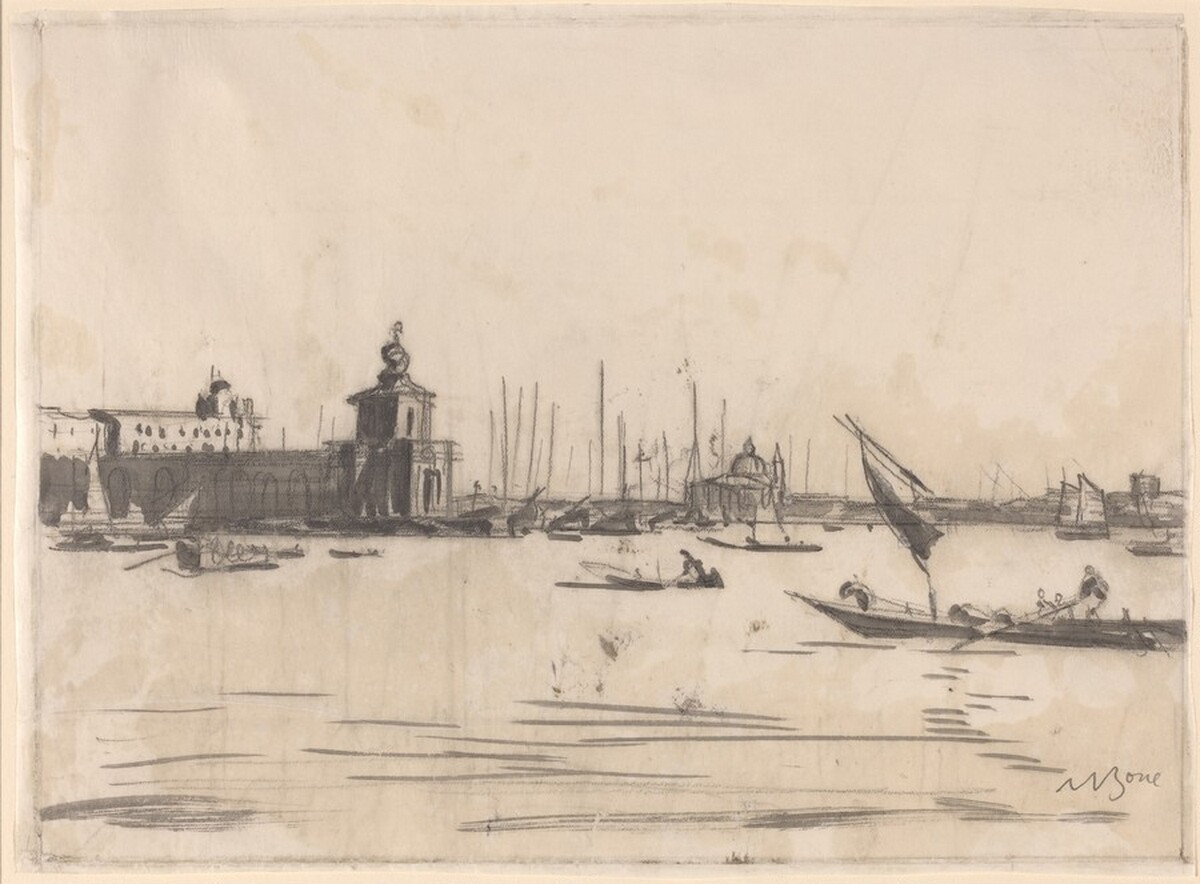 Dogana, Venice by Sir Muirhead Bone