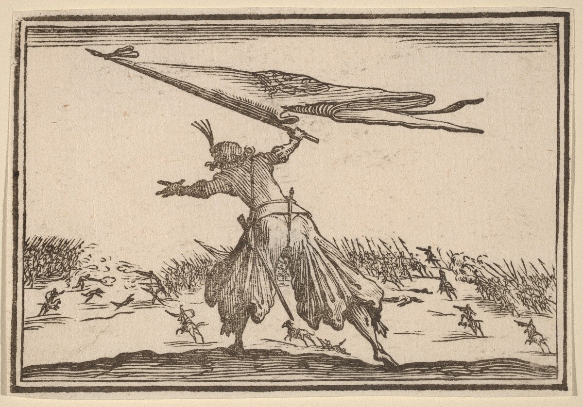Standard Bearer by Edouard Eckman after Jacques Callot