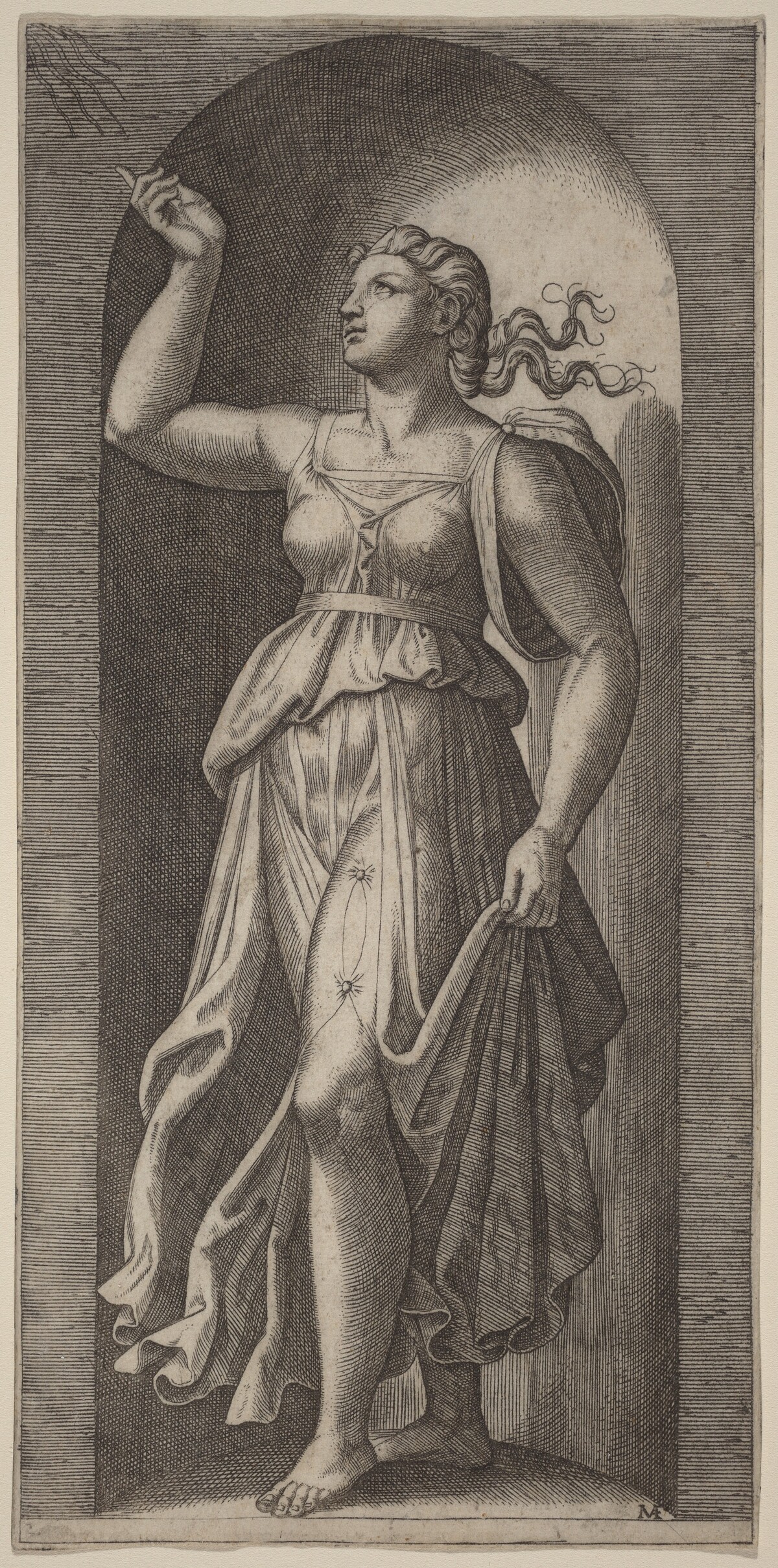 Faith by Marcantonio Raimondi after Raphael
