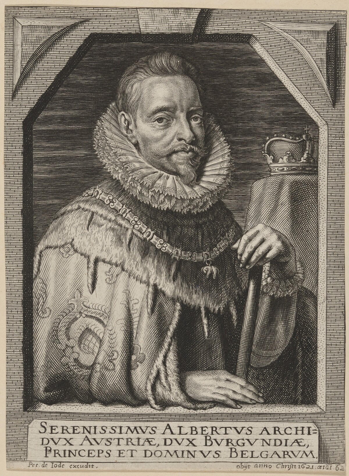 Albert VII, Archduke of Austria by Pieter de Jode II after Sir Peter Paul Rubens