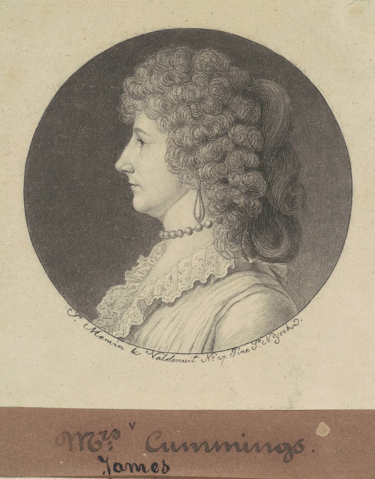 Phoebe Harisson Cuming by Charles B. J. Févret de Saint-Mémin