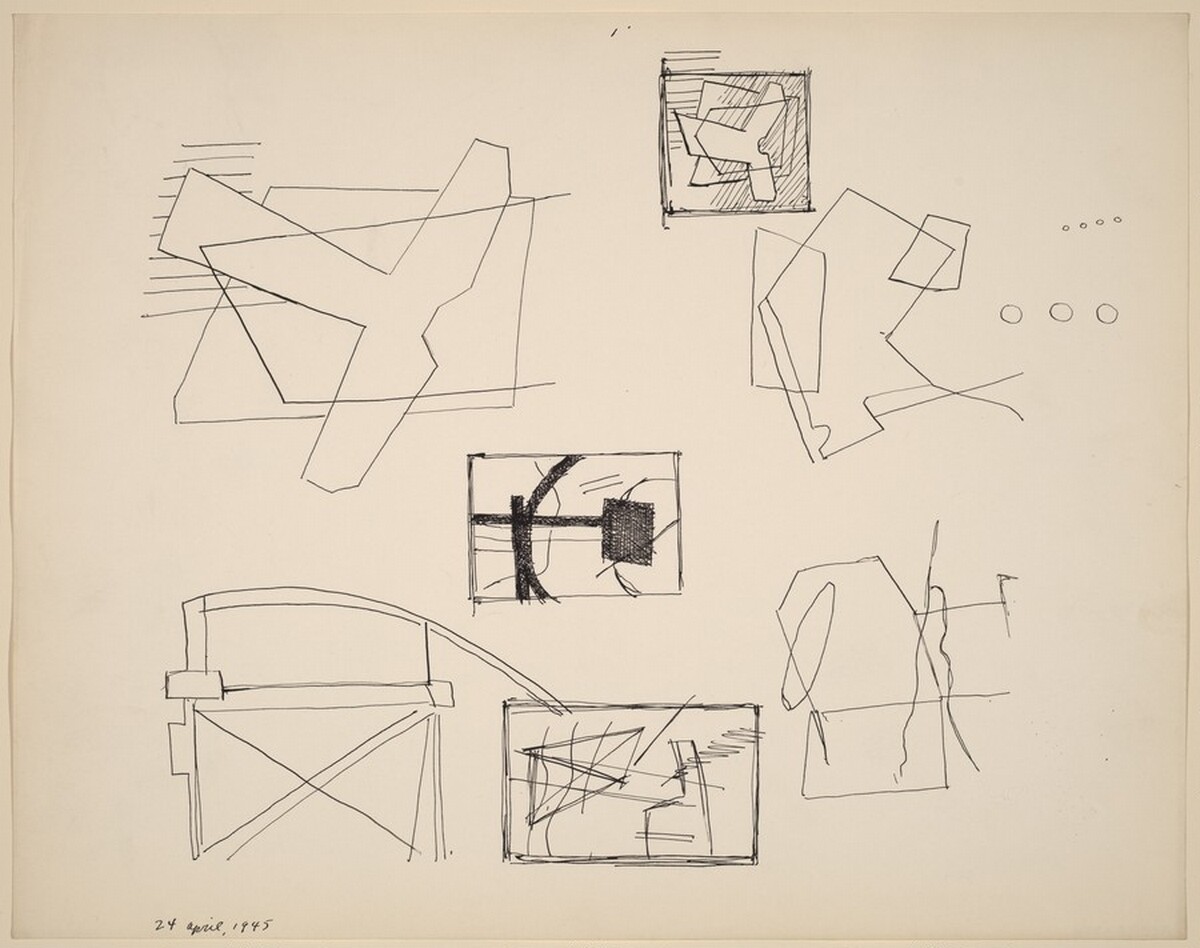 Seven Composition Studies by Ralston Crawford