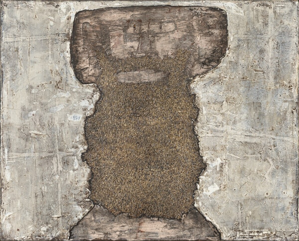 Barbe des combats (Combat Beard) by Jean Dubuffet
