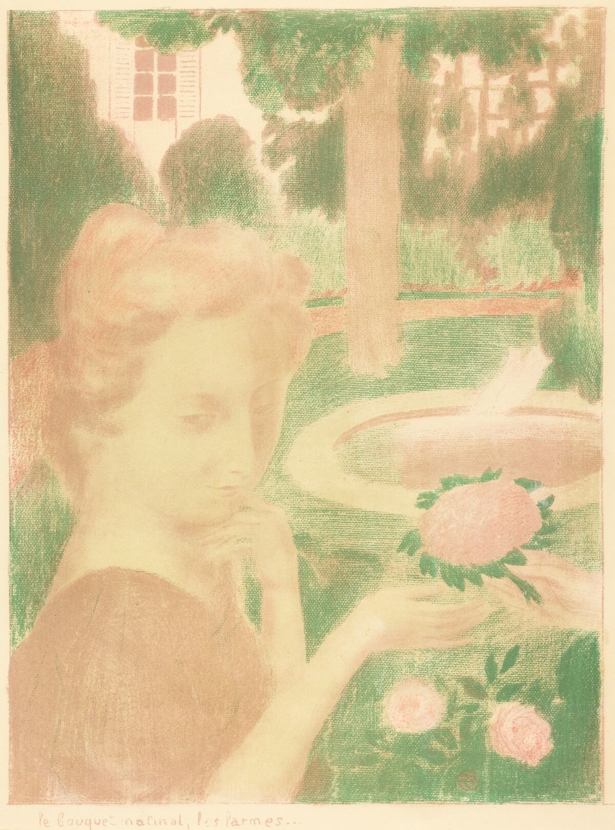 Le bouquet matinal, les larmes by Maurice Denis, Ambroise Vollard (publisher),  Auguste Clot (technician)