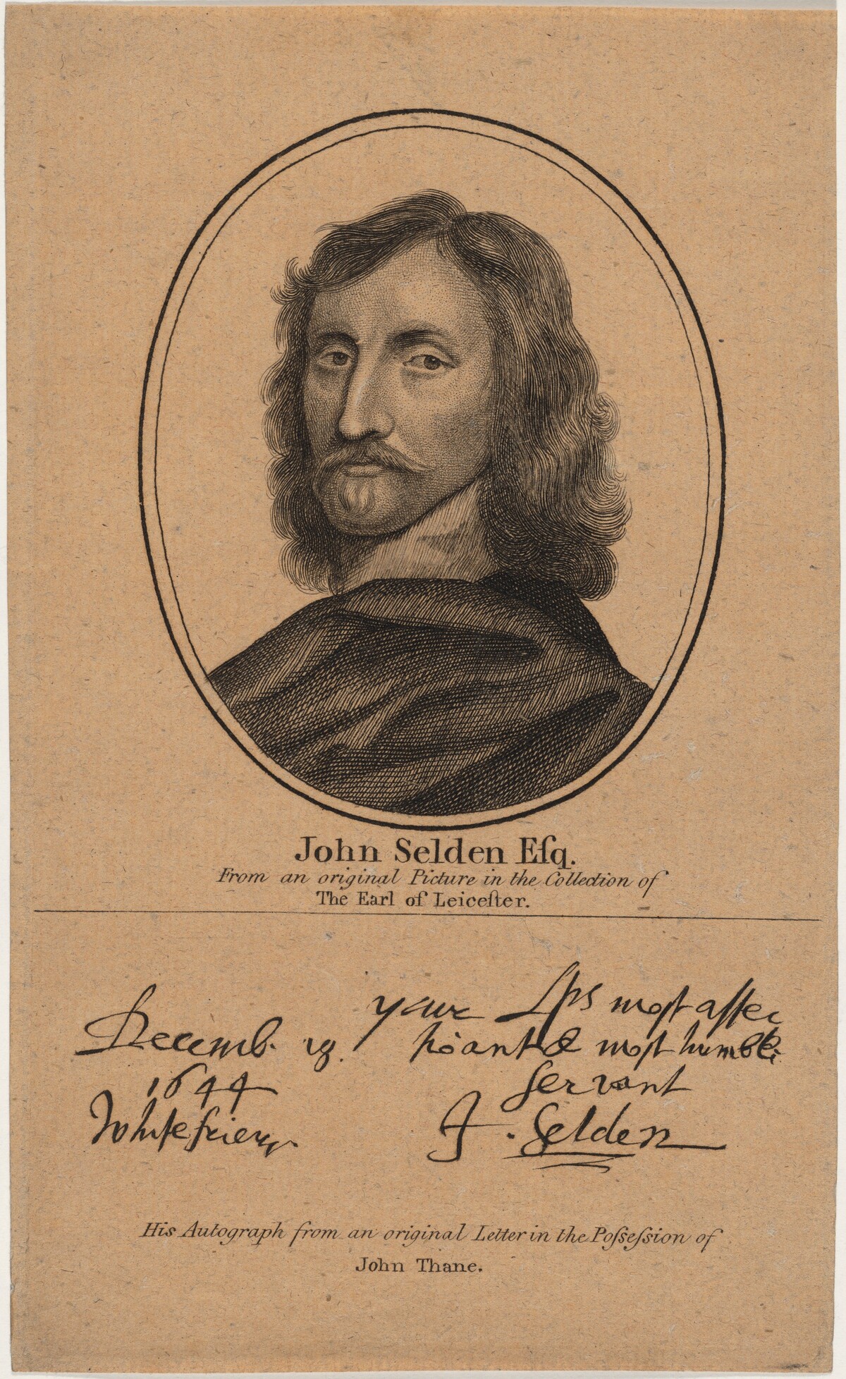 John Selden, Esq., Jurist and Antiquary by Unknown Artist